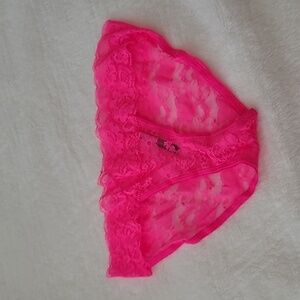 Yandy hot pink lace panties